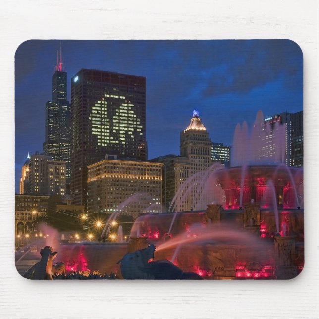 Tapis De Souris Fontaine de Buckingham, Chicago (Devant)