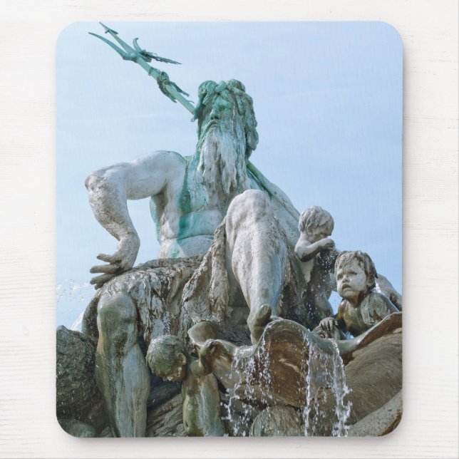 Tapis De Souris Fontaine de Neptune à Berlin (Devant)