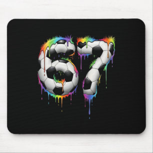 Tapis De Souris Football 67 Six Seven Drôle Gen Alpha Meme Arc-en-