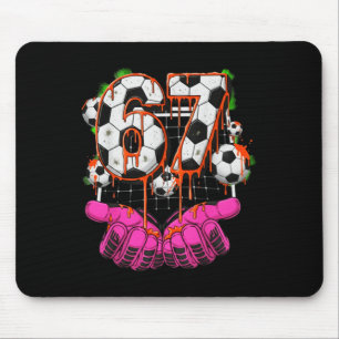 Tapis De Souris Football 67 Six Seven Drôle Gen Alpha Meme Drip Ga