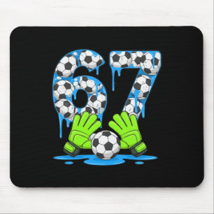 Tapis De Souris Football 67 Six Seven Gen Alpha Mème Dégoulinade 6