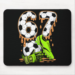 Tapis De Souris Football 67 Six Seven Meme Garçons Adolescents Enf