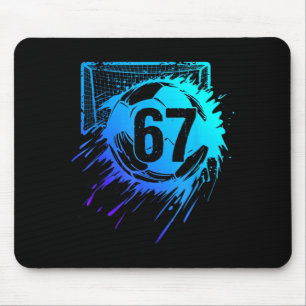 Tapis De Souris Football 67 Six Seven Numéro Cool Drôle de Mème de