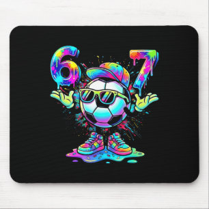 Tapis De Souris Football 6 7 Mème Lunettes de soleil Cool Vibes Co
