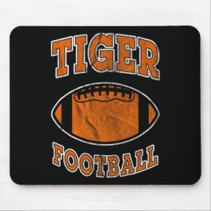 Tapis De Souris Football aux tigres vintage en détresse