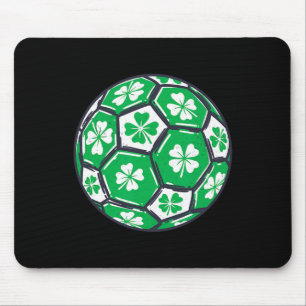 Tapis De Souris Football Byll Irlande Trèfle Irlandais Fête Saint-