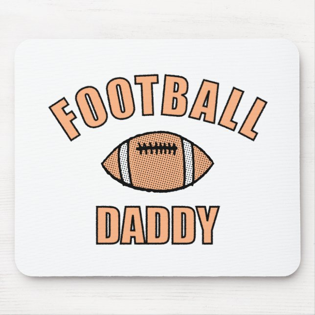 Tapis De Souris Football Daddy Dessin Et Texte (Devant)