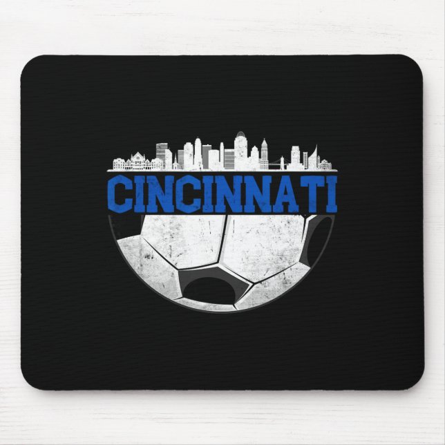 Tapis De Souris Football de Cincinnati dévasté Cincy nati  (Devant)