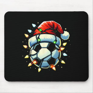 Tapis De Souris Football de Noël Xmas Santa Amoureux de Football H