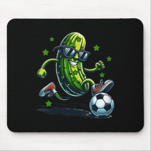 Tapis De Souris Football féminin pickle drôle avec lunettes de sol