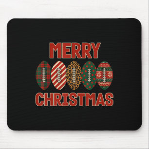 Tapis De Souris Football Festif Bal de Noël Sports Noël Fêtes Fête