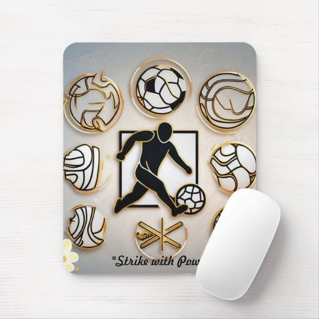 Tapis De Souris "Football Fusion Art" (Avec souris)