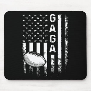 Tapis De Souris Football Gaga Sports Joueur Amérique Drapeau Homme