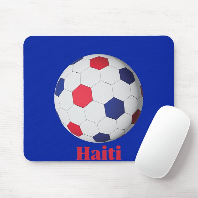 Tapis De Souris Football Haïti (Avec souris)
