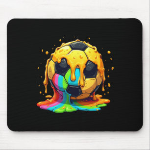 Tapis De Souris Football Ll Arc-en-ciel Crème Goutte Jeunesse Gout