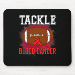 Tapis De Souris Football Lutter Conscience du cancer du sang Homme