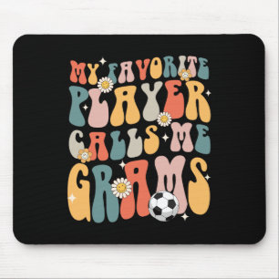 Tapis De Souris Football Mon Joueur Favori M'appelle Mamie