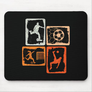 Tapis De Souris Football Rétro Coloré