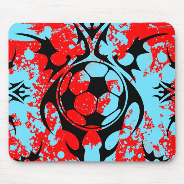 Tapis De Souris football tribal. (Devant)