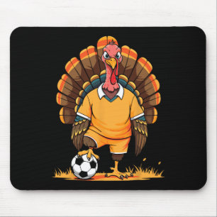 Tapis De Souris Football Turquie Pèlerin Thanksgiving Citrouille E