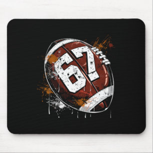 Tapis De Souris Footbyll 67 Six Seven Alpha Slang 6 7 Mème Enfants