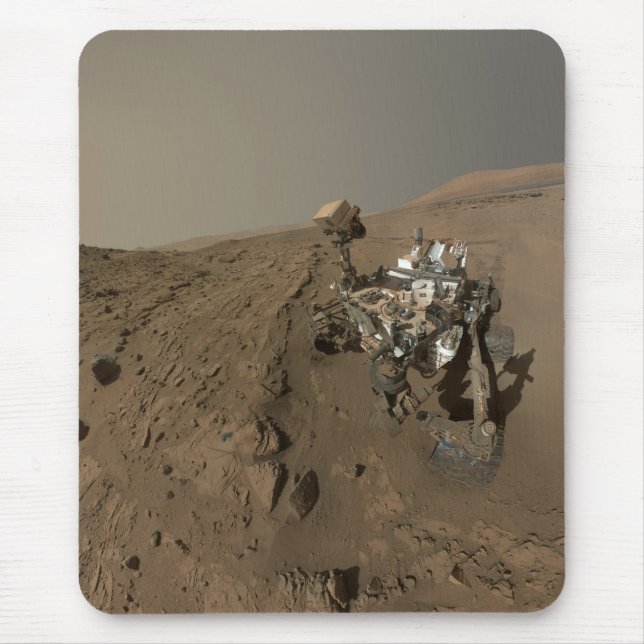 Tapis De Souris Forage Mars Curiosity Red Martian Paysage (Devant)