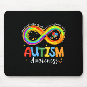Tapis De Souris Force De sensibilisation sur l'autisme Et Coeur No