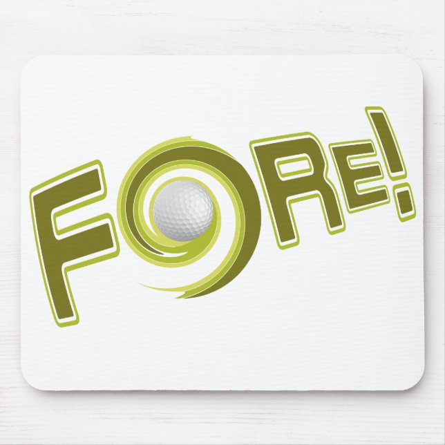 Tapis De Souris FORE ! Bousepad personnalisé (Devant)