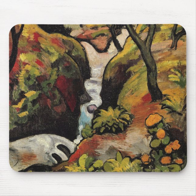 Tapis De Souris Forest Brook par August Macke Expressionnisme Vint (Devant)