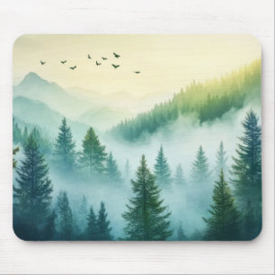 Tapis De Souris Forêt brumeuse