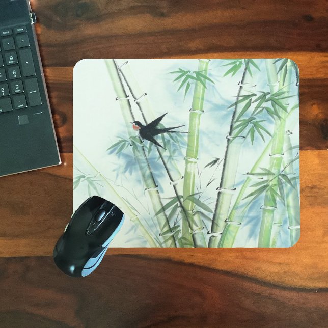Tapis De Souris Forêt de bambou - vert (Créateur téléchargé)