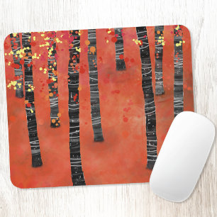 Tapis De Souris Forêt de Birch Tree