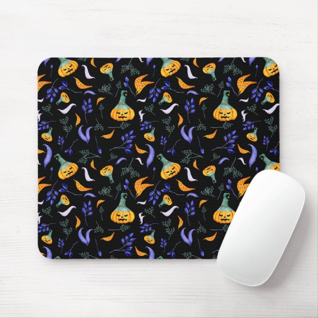Tapis De Souris Forêt d'Halloween Mousepad (Avec souris)