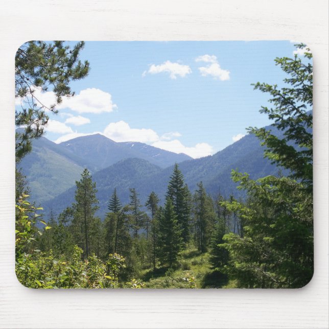 Tapis De Souris Forêt et Montana Vue Pittoresque (Devant)