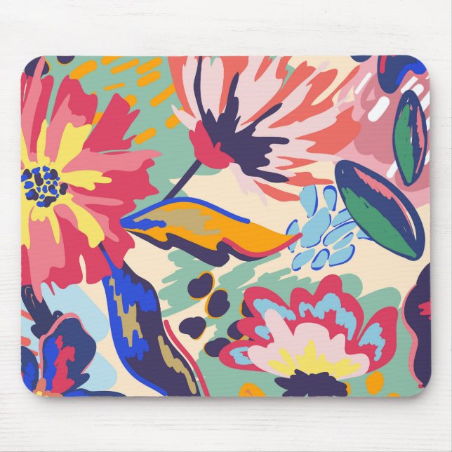 Tapis De Souris Forêt et roses (Devant)