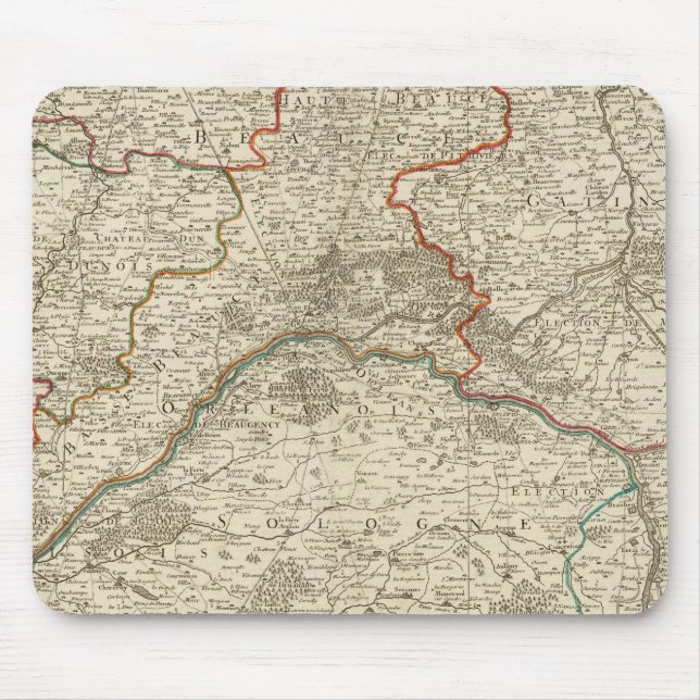 Tapis De Souris Forêt et route de France (Devant)