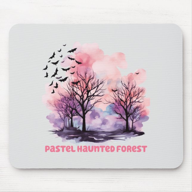 Tapis De Souris Forêt hôtelière Pastel (Devant)