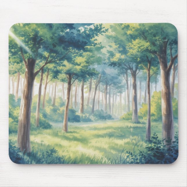 Tapis de souris forêt inspiré de Studio Ghibli (Devant)