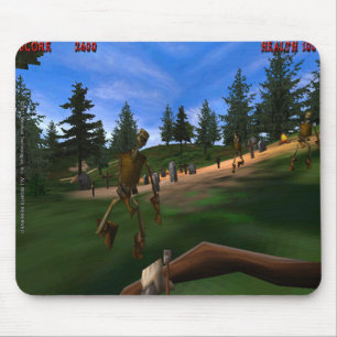 Tapis De Souris Forêt interdite 3 rétro Mousepad