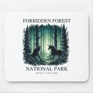 Tapis De Souris Forêt interdite nationale vintage rétro Parc Hikin