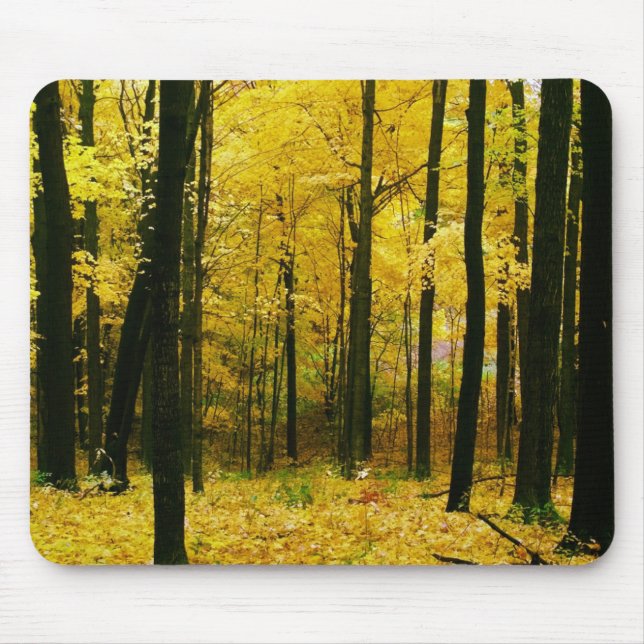 Tapis De Souris Forêt jaune d'automne (Devant)