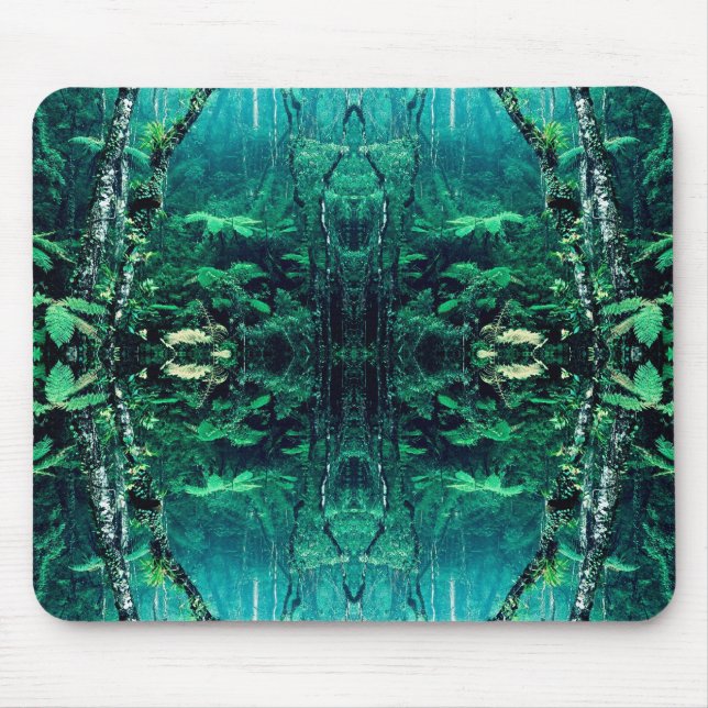 Tapis De Souris Forêt tropicale psychédélique (Devant)