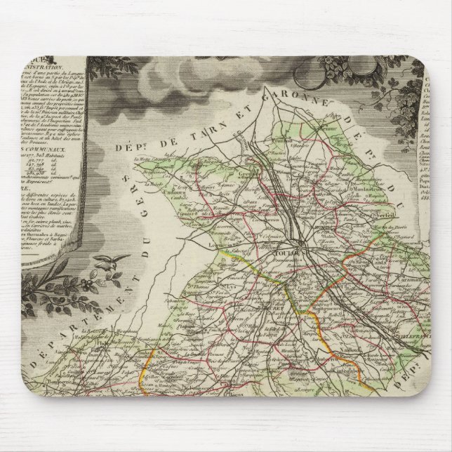 Tapis De Souris Forêts, villes, villes (Devant)