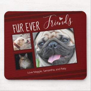 Tapis De Souris Forever Friends Pet Photo Collage