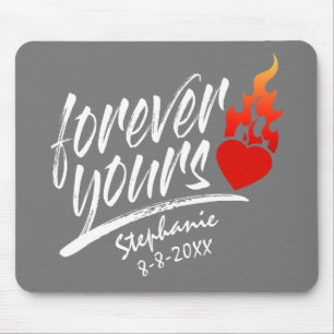 Tapis De Souris Forever Votre Nom Personnalisé Valentine Mousepa