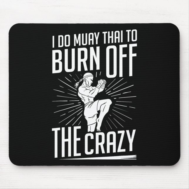 Tapis De Souris Formation de combatant d'entraînement de Muay Thai (Devant)