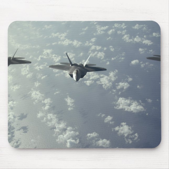 Tapis De Souris Formation de trois navires de F-22 Raptors (Devant)