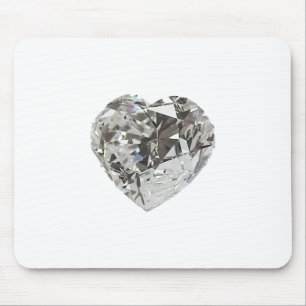 Tapis De Souris Forme de cœur en diamant brillant