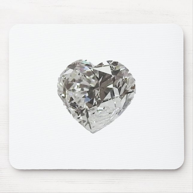 Tapis De Souris Forme de cœur en diamant brillant (Devant)
