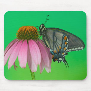 Tapis De Souris Forme noire de Papilio glaucus